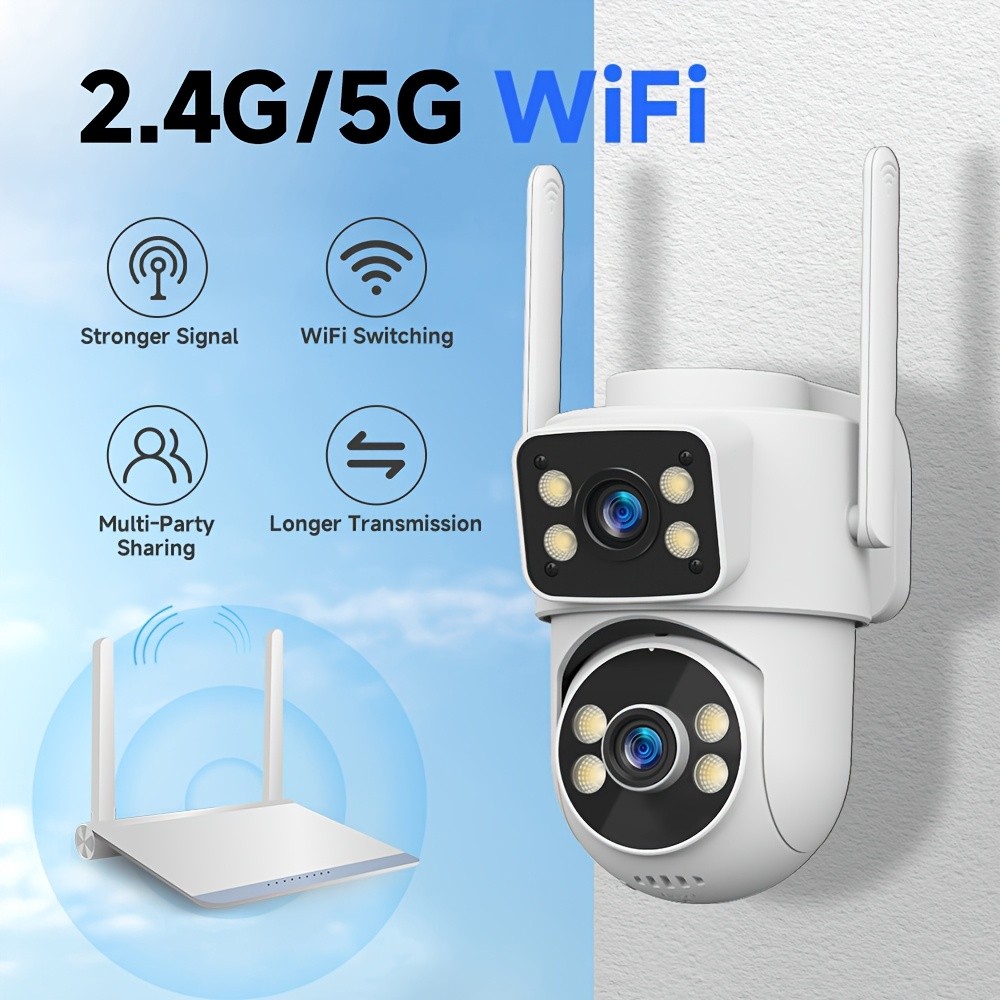 ZHXINSD Dual Lens Dual Screen Camera Outdoor