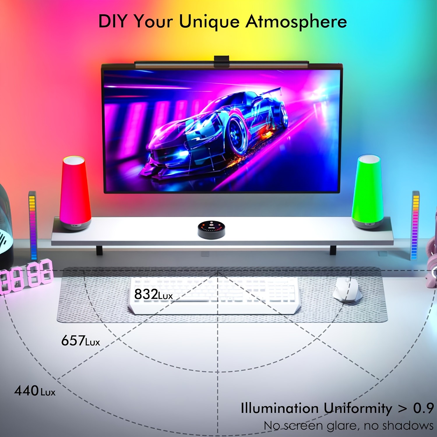 AMILL Smart Monitor Light Bar with RGB Backlight