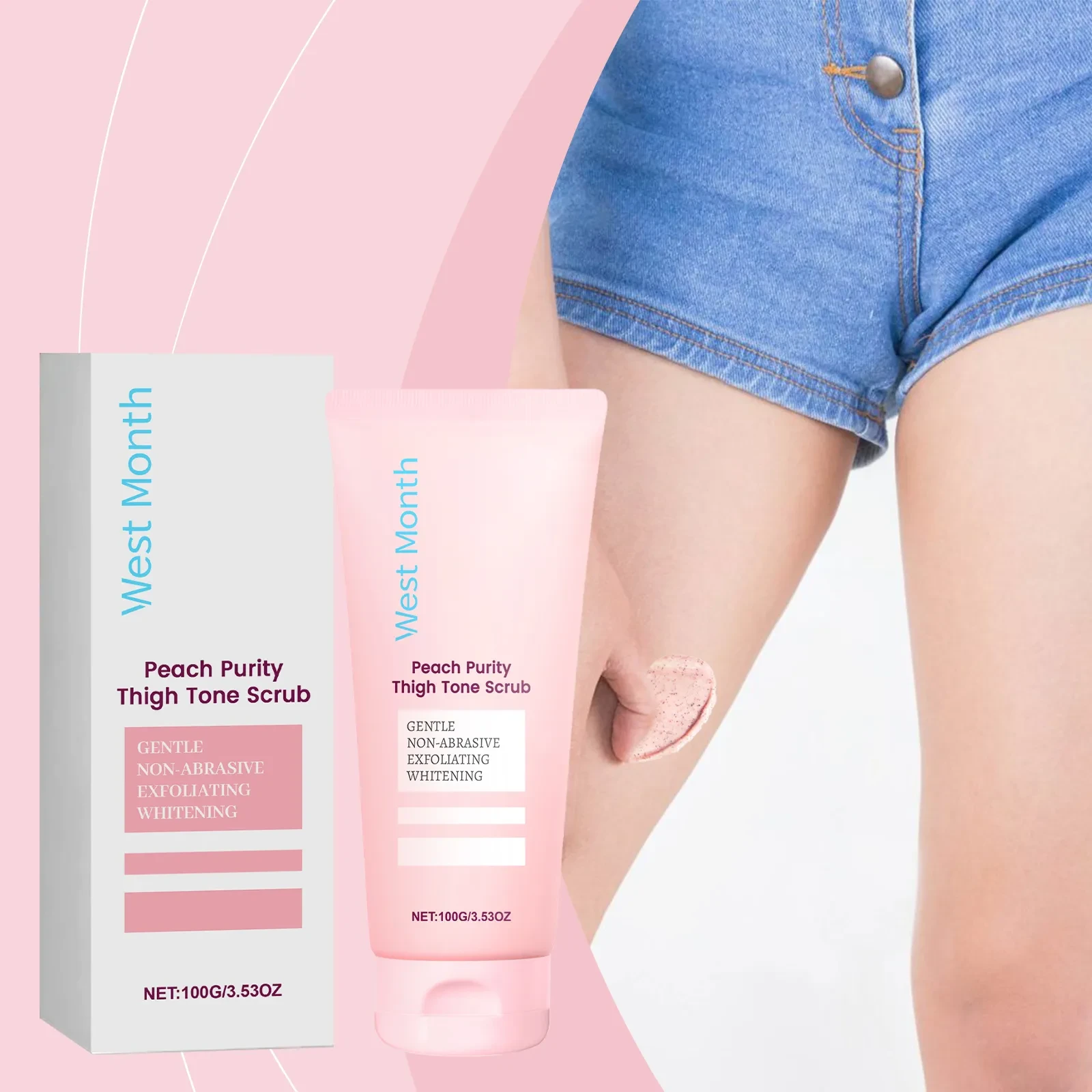 West Month Peach Purity Thigh Tone Scrub