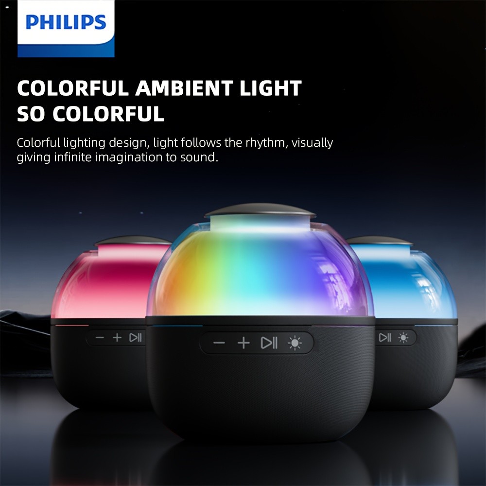 Philips Wireless Speaker Lamp with Low Alarm & Bass