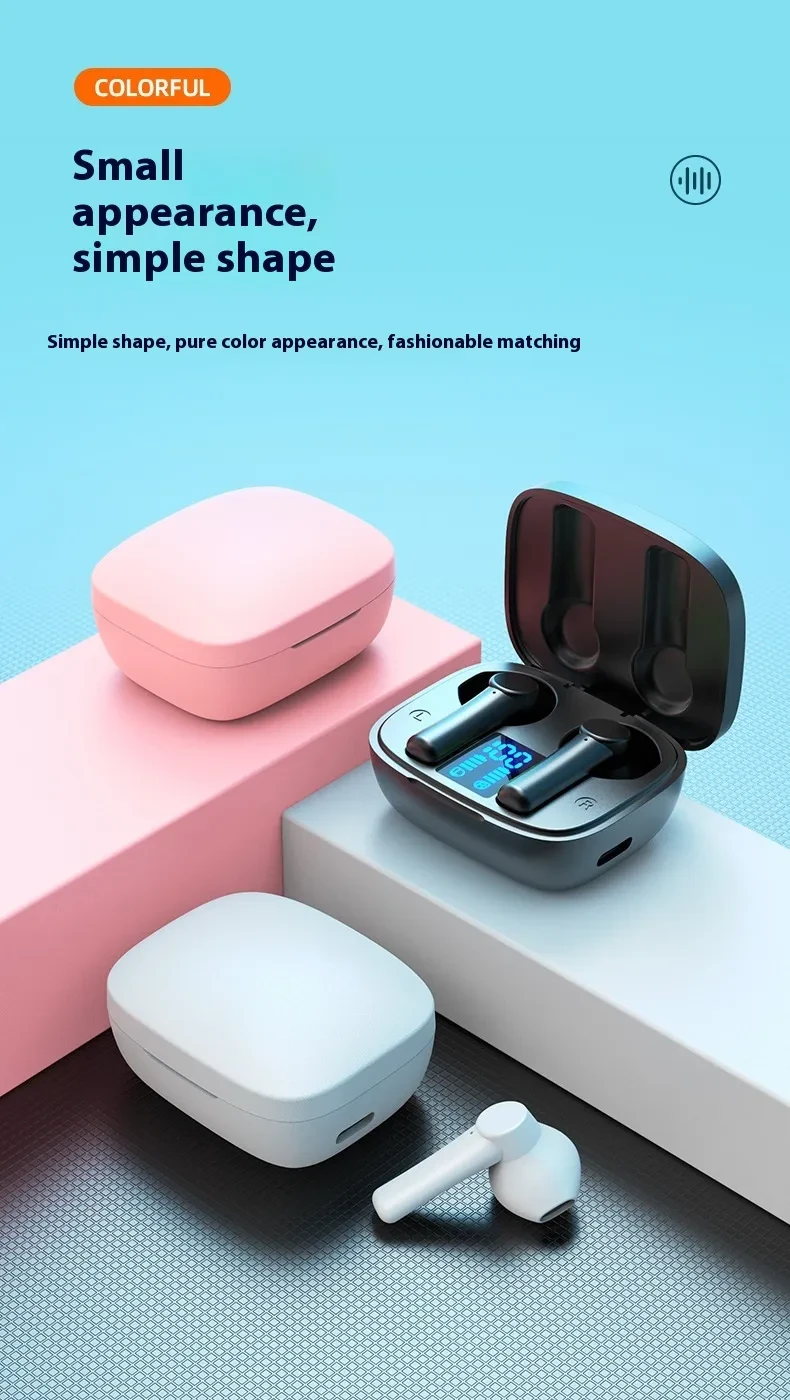 Digital Display Sports In-ear Waterproof Wireless Bluetooth Headset