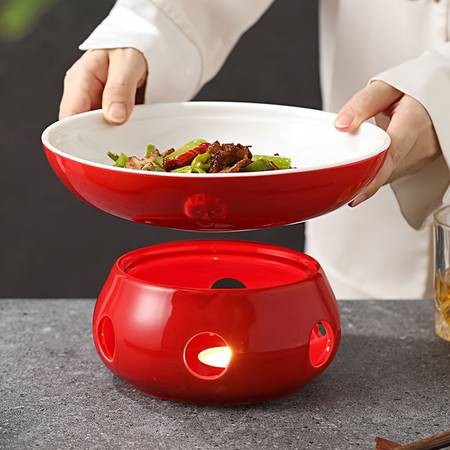 1 Set Insulated Hot Pot Plate Base with Heating Function – Perfect for Restaurants and Dining