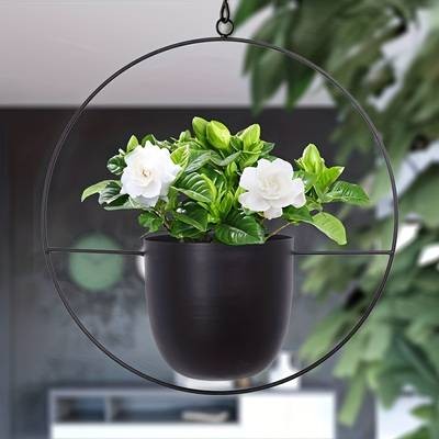 1 Set Boho Style Metal Hanging Pots – A Stylish and Creative Hanging Planter for Your Balcony Garden