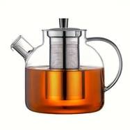 50oz Large Glass Teapot Set with Removable Stainless Steel Infuser – Perfect for Tea, Coffee, and Floral Brews