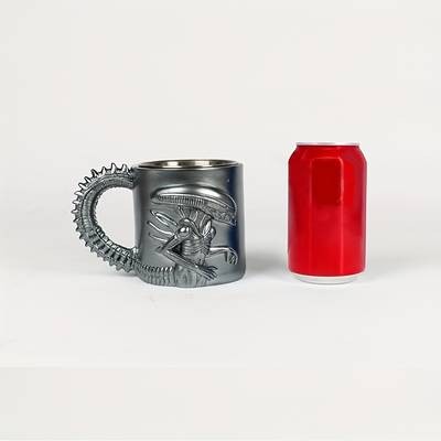 1pc Xenomorph 3D Stainless Steel Mug – A Unique Alien-Themed Mug for Coffee Lovers and Sci-Fi Fans