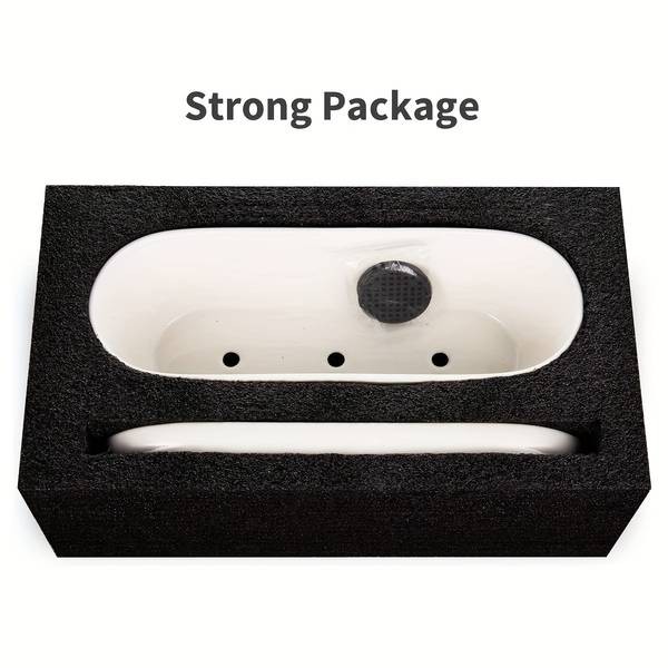 1pc Oval Ceramic Planter Pot with Drainage Hole Saucers – Stylish Planter for Succulents, Herbs, and Cactus