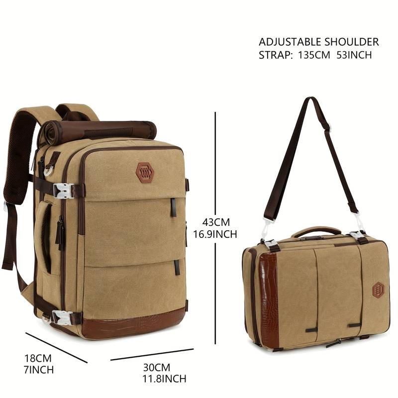 Laptop Backpack – 40L Flight Approved Carry-On Backpack with USB Charging Port and Shoe Compartment