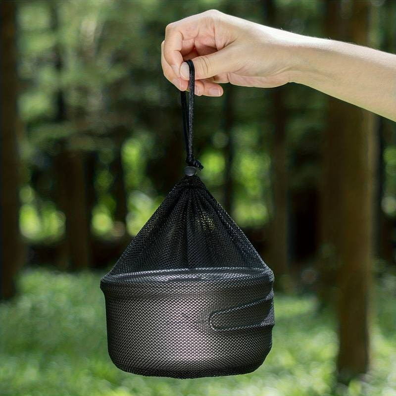 Boundless Voyage 1000ml/1L Titanium Camping Pot with Lid – Lightweight, Durable Outdoor Cooking Companion for Adventurers