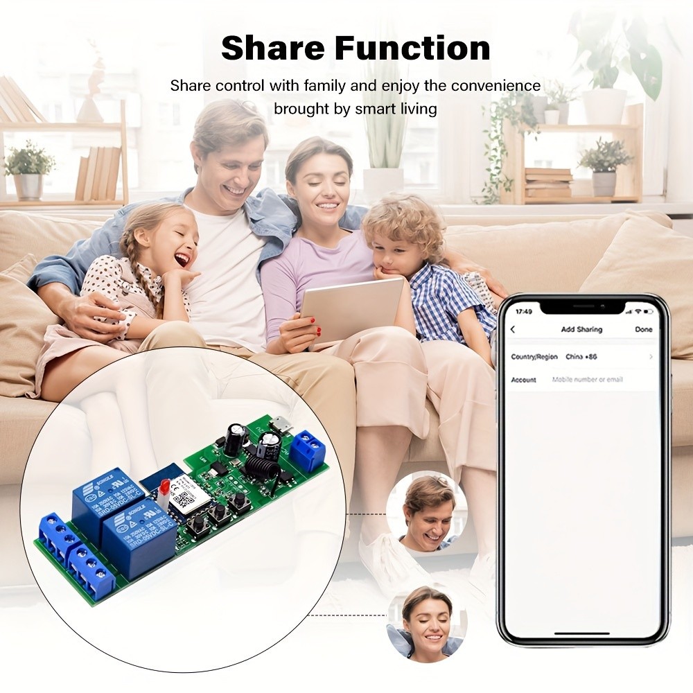 MIXIYOU Tuya WiFi Relay Module 2 Channels