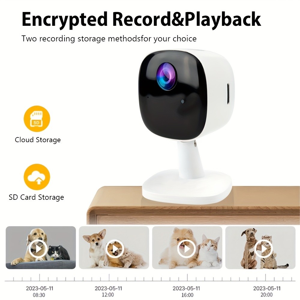 Ziicam 4pcs 2.4G WiFi USB-Powered Security System