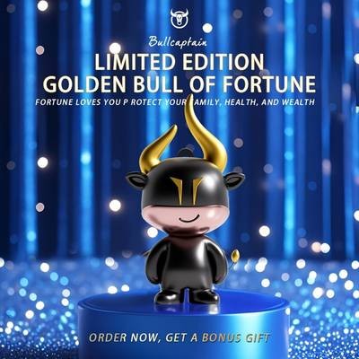 BULLCAPTAIN Men's Genuine Leather Wallet – Stylish & Sophisticated with Golden-Tone Accents