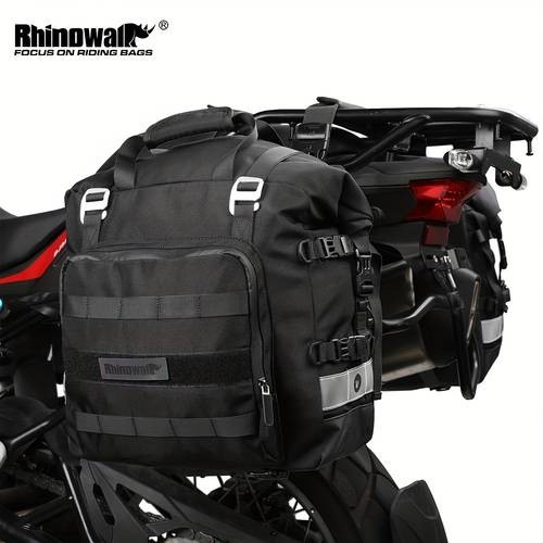 Rhinowalk 20L Motorcycle Saddle Bag – Quick-Release Detachable Storage for Travel & Riding Accessories