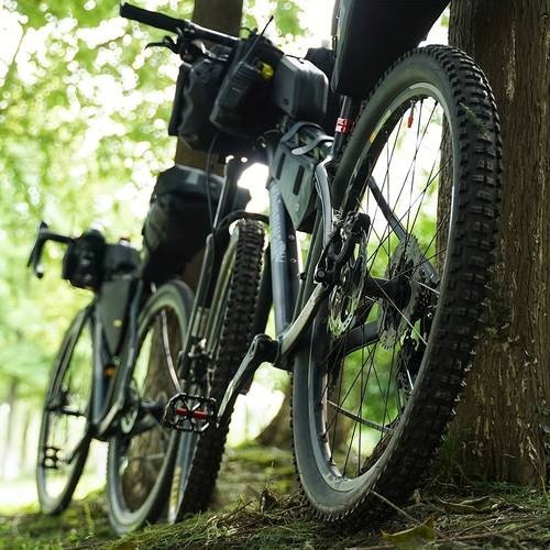 Rhinowalk Large Capacity 10L-13L Heavy-Duty Bicycle Saddle Bag – Durable Bike Pannier with Reflective Strap & Adjustable Straps