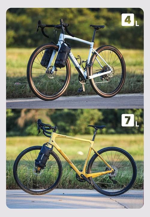 Rhinowalk Bike Front Fork Bag 4L-7L – Bicycle Frame Pack for Travel Luggage with Base and Dry Bag