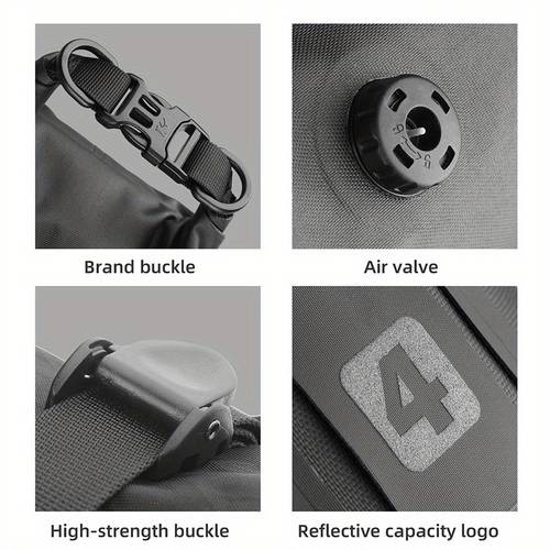 Rhinowalk Bike Front Fork Bag 4L-7L – Bicycle Frame Pack for Travel Luggage with Base and Dry Bag