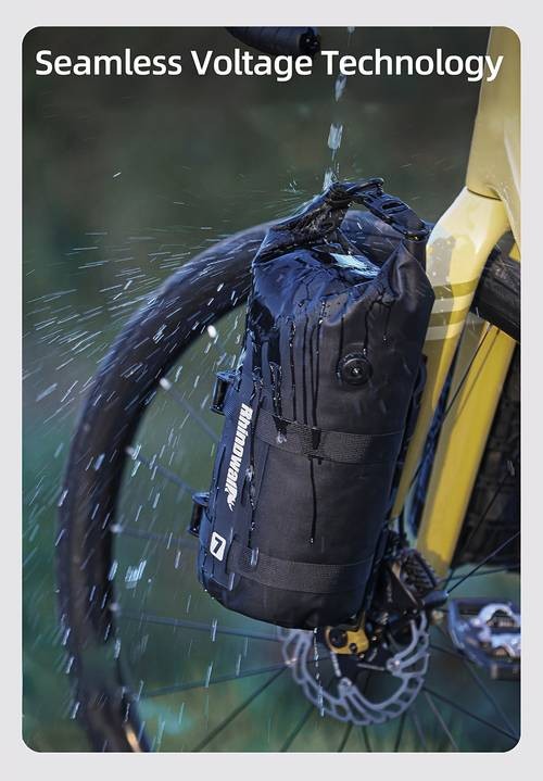 Rhinowalk Bike Front Fork Bag 4L-7L – Bicycle Frame Pack for Travel Luggage with Base and Dry Bag