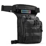 RHINOWALK 3L Large Motorcycle Belt Bag – Adjustable Waist Belt & Leg Strap with Anti-Theft Zipper Closure