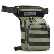 RHINOWALK 3L Large Motorcycle Belt Bag – Adjustable Waist Belt & Leg Strap with Anti-Theft Zipper Closure