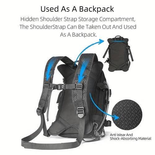 Rhinowalk Motorcycle Fuel Tank Bag – 9L Multi-Functional Travel Backpack with Ample Storage Space