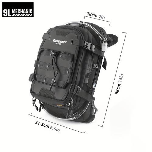 Rhinowalk Motorcycle Fuel Tank Bag – 9L Multi-Functional Travel Backpack with Ample Storage Space