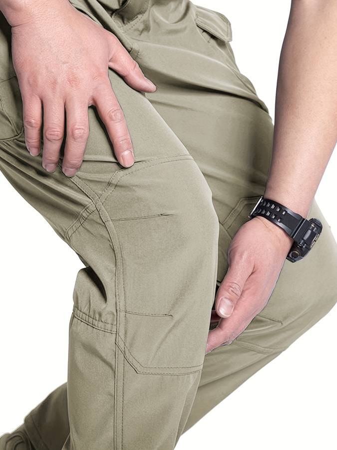 2pcs Men’s Tactical Cargo Pants – Multi-Pocket, Breathable, Elasticity Composite Fabric for Outdoor Sports & Casual Outings