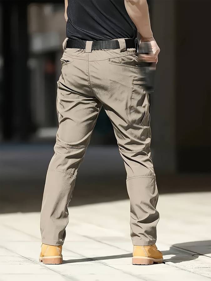 2pcs Men’s Tactical Cargo Pants – Multi-Pocket, Breathable, Elasticity Composite Fabric for Outdoor Sports & Casual Outings