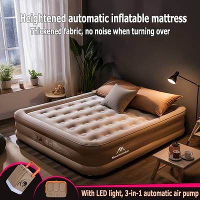 Mountainhiker Air Cushion Outdoor Portable Fully Automatic Sleeping Pad – Self-Inflating for Camping, 2-3 People Capacity