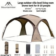 Mountainhiker Outdoor Camping Silvery-Plated Canopy Tent – Anti-Ultraviolet Self-Driving Sunshade Dome Tent for 3-10 People