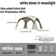 Mountainhiker Outdoor Camping Silvery-Plated Canopy Tent – Anti-Ultraviolet Self-Driving Sunshade Dome Tent for 3-10 People