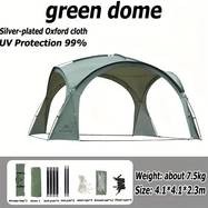 Mountainhiker Outdoor Camping Silvery-Plated Canopy Tent – Anti-Ultraviolet Self-Driving Sunshade Dome Tent for 3-10 People