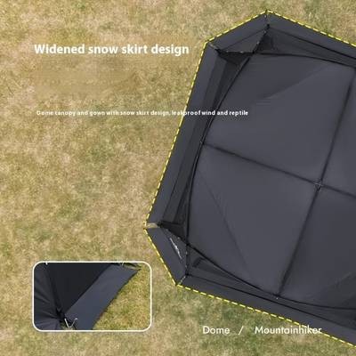 Mountainhiker Zipper Dome Tent – Large Capacity Multi-Person Shelter for Outdoor Camping, 5-10 People