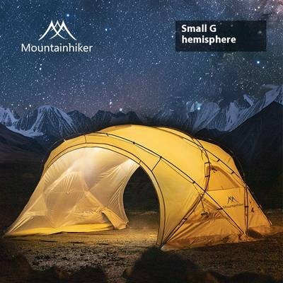 Mountainhiker 8-Person Round Tent with Chimney Vent – UV Protection, All-Season Windproof Design for Family Camping