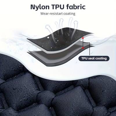 PACOONE Ultralight Inflatable Sleeping Pad with Pillow – Rectangular Air Mattress for Camping, Hiking & Travel