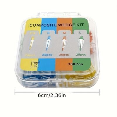 100pcs Cross Section Matrix System Filling Inlay Tool – High Pressure Molding Composite Adaptive Gap Insertion Tool for Composite Material Repair