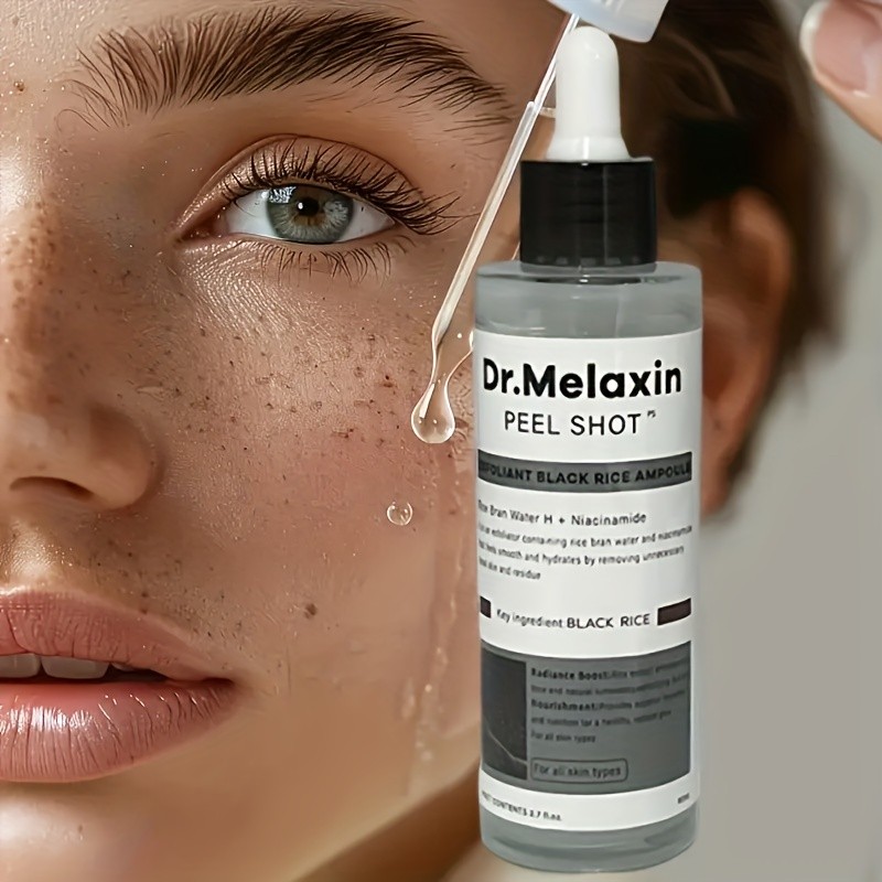 Black Rice Essence + White Rice Essence – Rich in Plant Extracts for High Moisturizing and Nourishing, Suitable for Morning and Evening Use