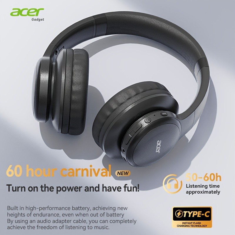 Acer Ohr559 Over-Ear Wireless Headphones