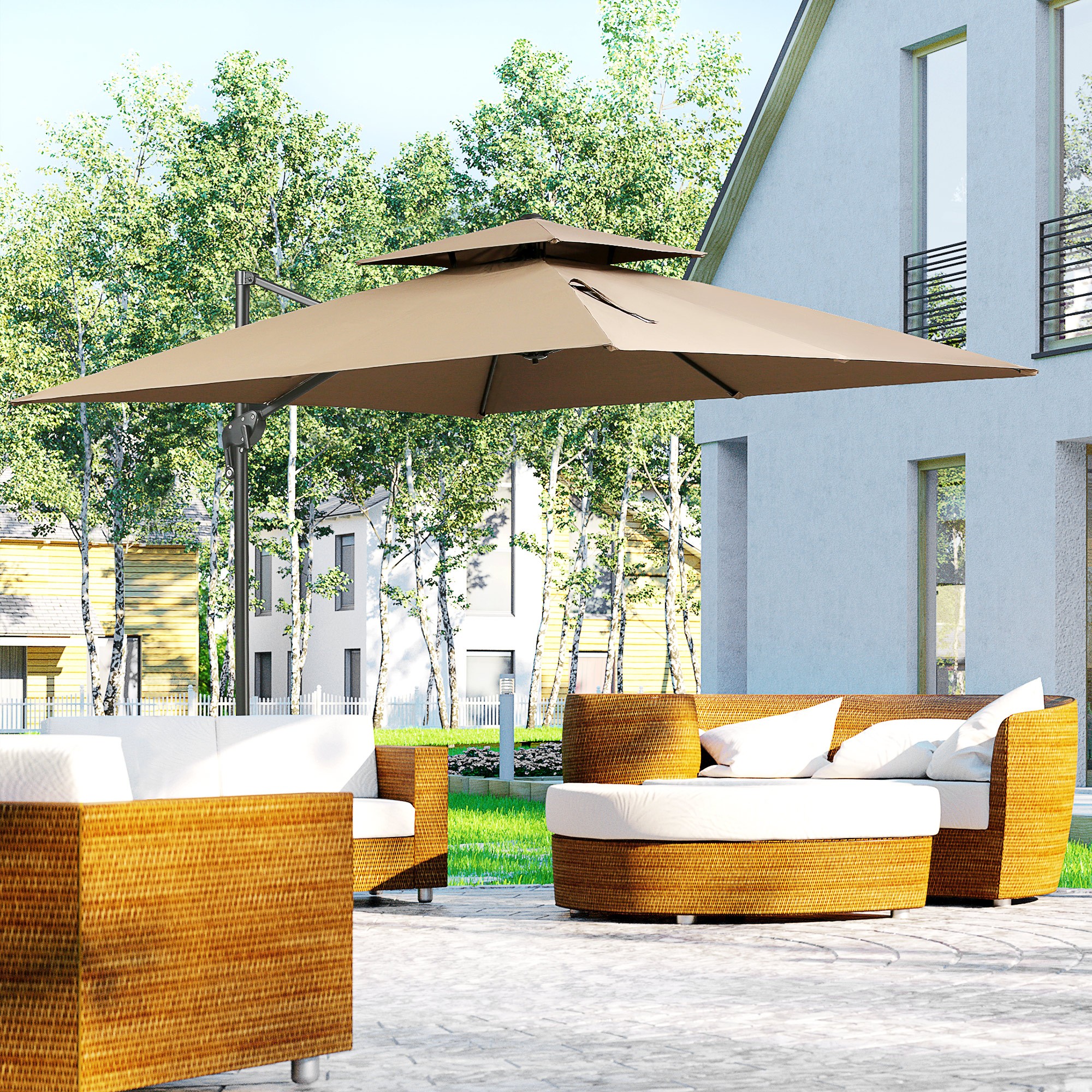Patio Umbrella With Base
