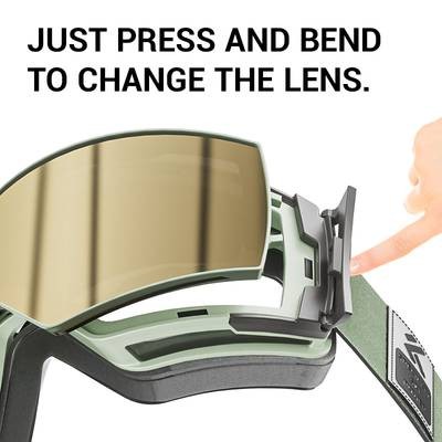 KAPVOE Photochromic Skiing Glasses – Magnetic HD Lenses, TPU Frame, Ideal for Alpine Skiing & Snowboarding