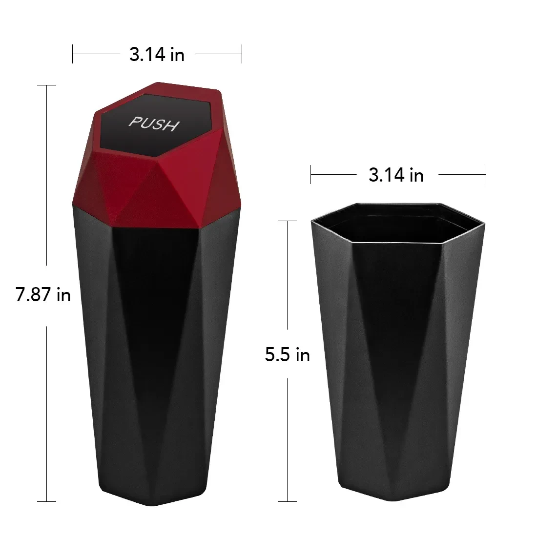 Desktop Storage Box For Car Mini Trash Can