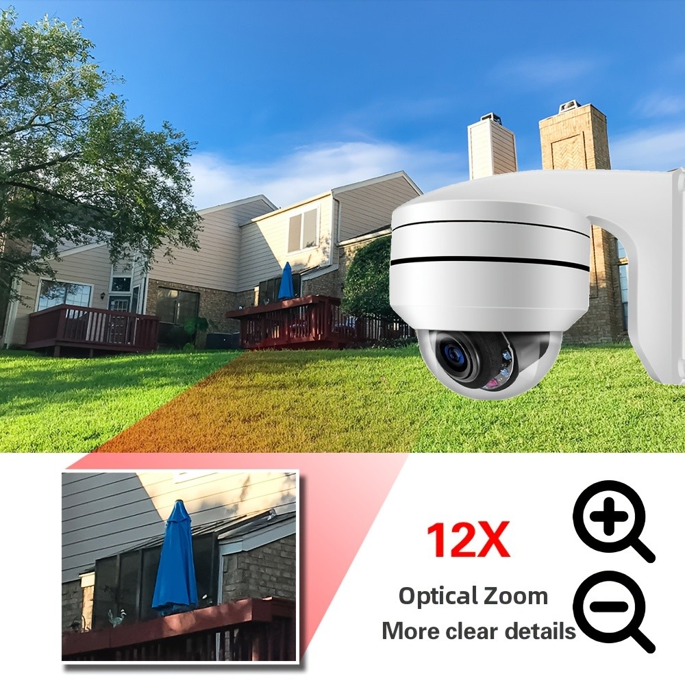 Devoccvo 4K 8MP POE PTZ Security Camera –