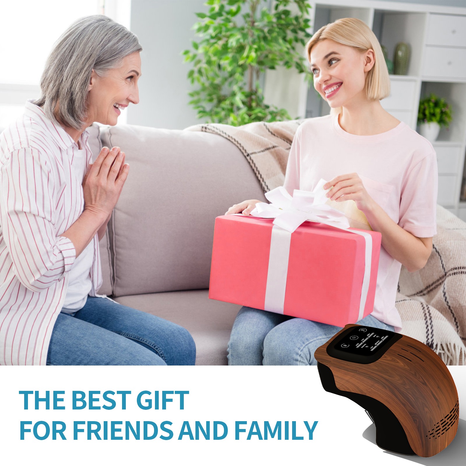 Intelligent Knee Massager – Rechargeable, Heating, and Pain Relief for Home Use