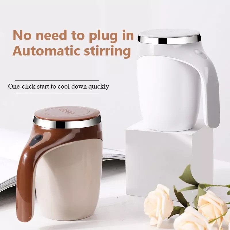 Rechargeable Automatic Stirring Cup – Effortless Mixing for Drinks and Beverages