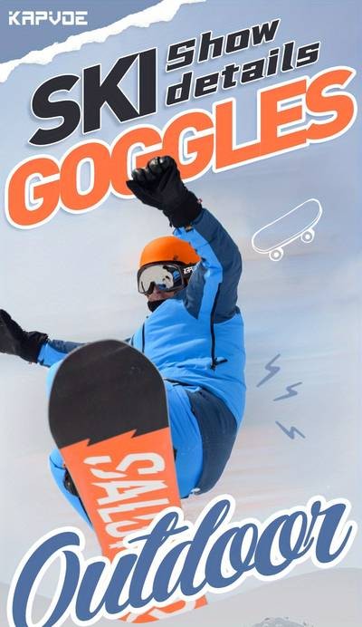 KAPVOE Men’s Photochromic Ski Goggles – Ultimate Protection for Snow Sports Enthusiasts