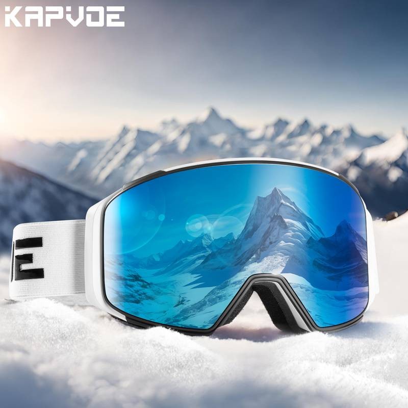 KAPVOE Skiing Goggles for Men and Women – Advanced Snow Eyewear with Magnetic Lenses for Winter Sports