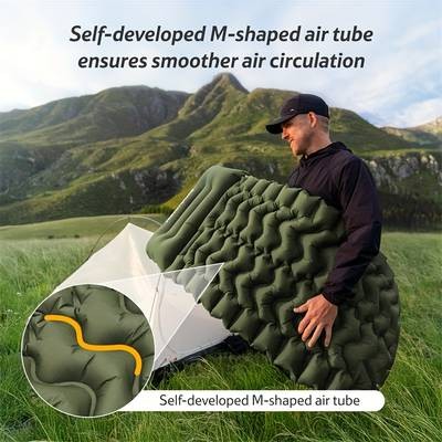 Naturehike Ultralight Camping Sleeping Pad – Lightweight Inflatable Air Mattress for Camping and Backpacking