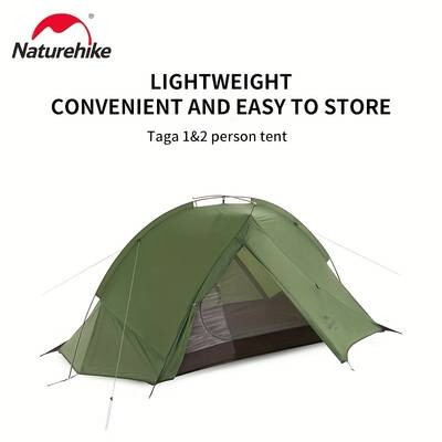 Naturehike Taga 2-Person Lightweight Backpacking Tent – Compact and Durable Tent for Outdoor Adventures