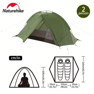 Naturehike Taga 2-Person Lightweight Backpacking Tent – Compact and Durable Tent for Outdoor Adventures