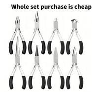 8pcs OUDISI Professional Mini Pliers Set – Heavy-Duty Multi-Bit Kit for Jewelry Making, Electronics Repair, and DIY