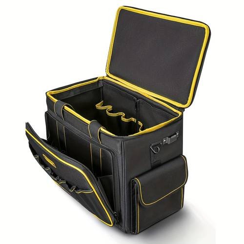 WINHUNT 43.18 cm Heavy-Duty Tool Bag with Telescoping Rubber Handle & 360° Spinner Wheels