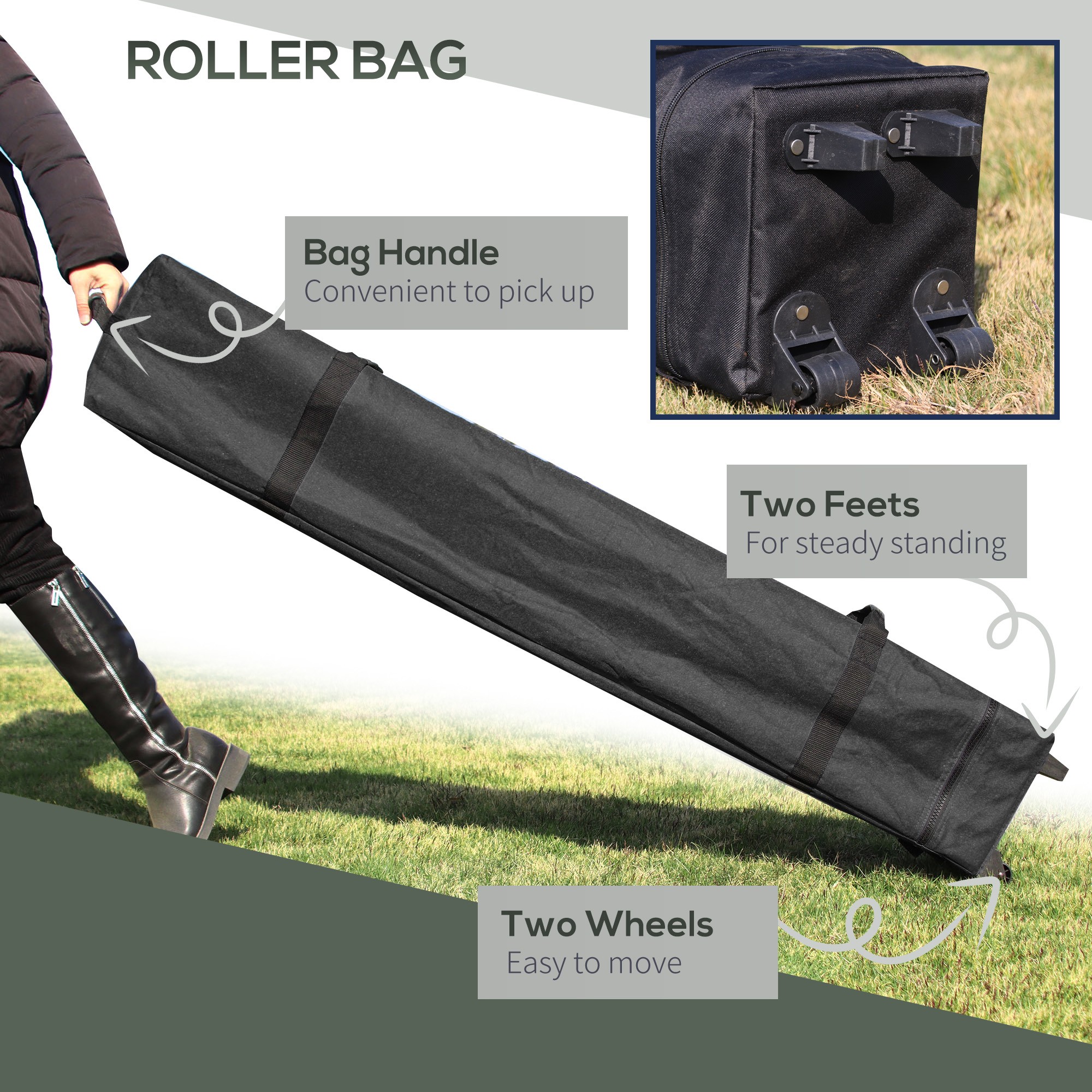 Canopy Tent With Wheeled Carry Bag